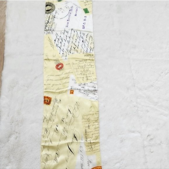 Victorian Trading Co "old Post Cards" Design 100% Silk Scarf - Picture 2 of 10